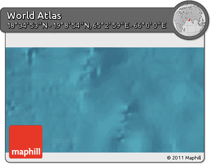 Satellite 3D Map of the Area around 18° 51' 53" N, 65° 31' 30" E