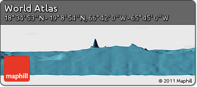 Satellite Panoramic Map of the Area around 18° 51' 53" N, 66° 13' 29" W