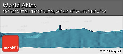 Satellite Panoramic Map of the Area around 18° 51' 53" N, 66° 13' 29" W
