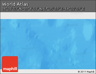 Physical 3D Map of the Area around 18° 51' 53" N, 68° 4' 29" E