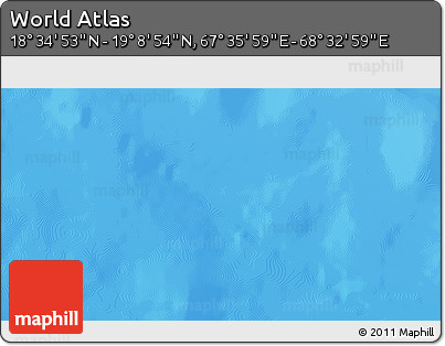 Physical 3D Map of the Area around 18° 51' 53" N, 68° 4' 29" E