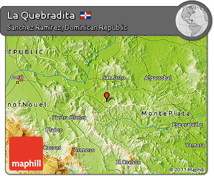Physical 3D Map of La Quebradita