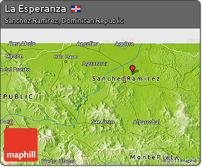 Physical 3D Map of La Esperanza