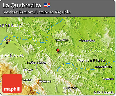 Physical 3D Map of La Quebradita