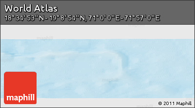 Physical Panoramic Map of the Area around 18° 51' 53" N, 71° 28' 29" E