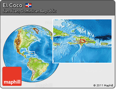 Physical Location Map of El Coco
