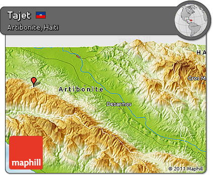 Physical 3D Map of Tajet