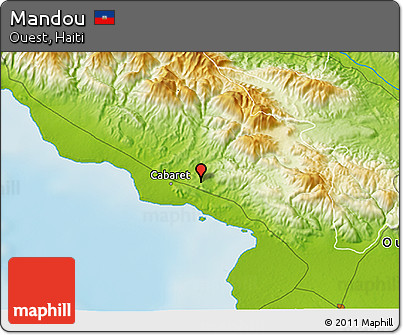 Physical 3D Map of Mandou