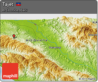 Physical 3D Map of Tajet