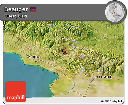 Satellite 3D Map of Beauger