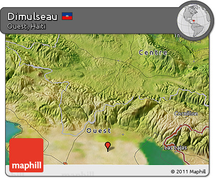 Satellite 3D Map of Dimulseau