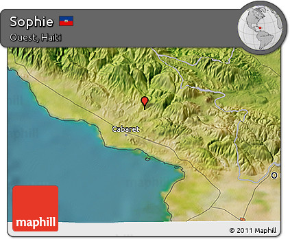 Satellite 3D Map of Sophie