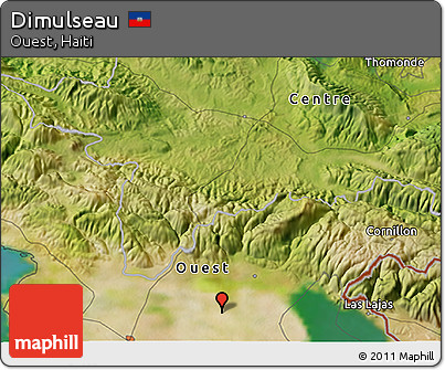 Satellite 3D Map of Dimulseau