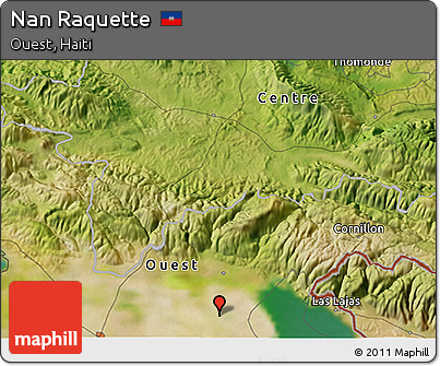Satellite 3D Map of Nan Raquette