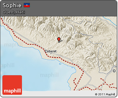 Shaded Relief 3D Map of Sophie