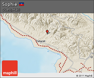 Shaded Relief 3D Map of Sophie