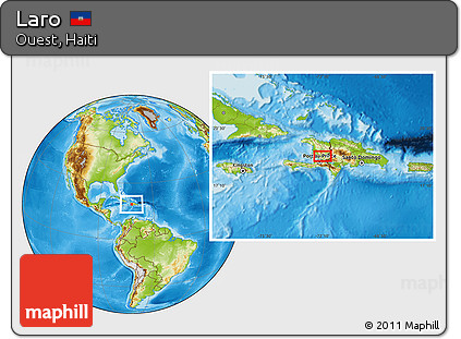 Physical Location Map of Laro