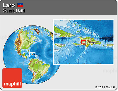 Physical Location Map of Laro