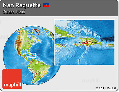 Physical Location Map of Nan Raquette