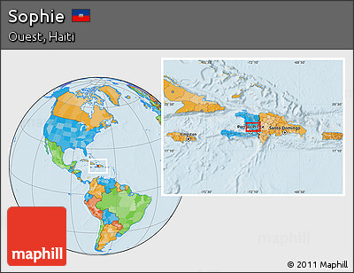 Political Location Map of Sophie