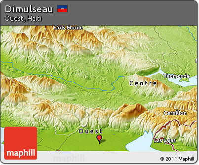 Physical Panoramic Map of Dimulseau
