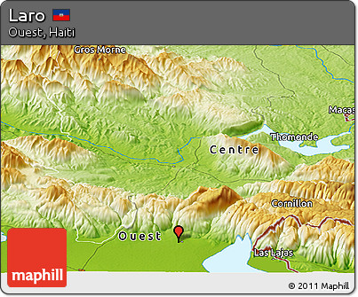 Physical Panoramic Map of Laro