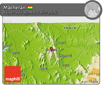 Physical 3D Map of Mātherān