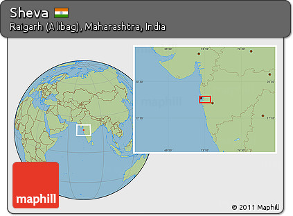 Savanna Style Location Map of Sheva