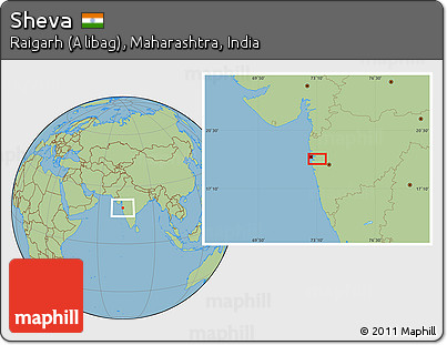 Savanna Style Location Map of Sheva