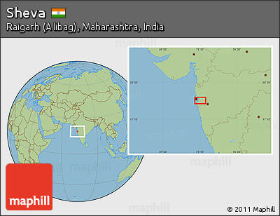 Savanna Style Location Map of Sheva