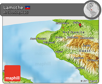 Physical 3D Map of Lamothe