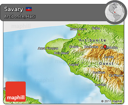 Physical 3D Map of Savary