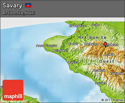 Physical 3D Map of Savary