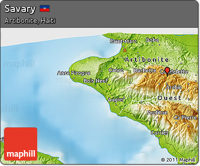 Physical 3D Map of Savary