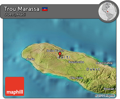 Satellite 3D Map of Trou Marassa