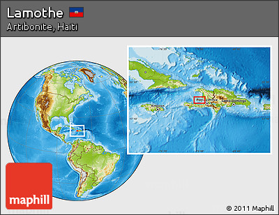 Physical Location Map of Lamothe