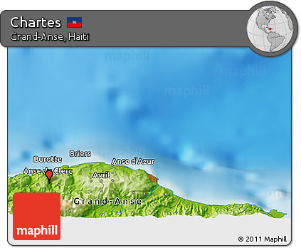 Physical 3D Map of Chartes