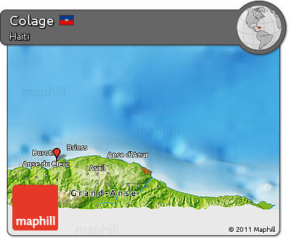 Physical 3D Map of Colage
