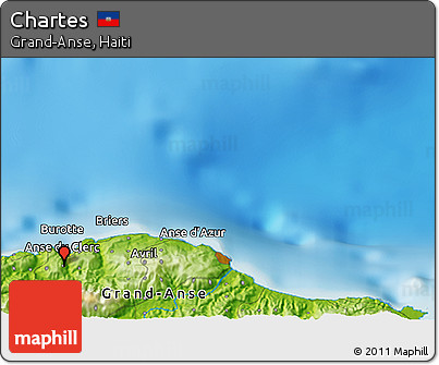 Physical 3D Map of Chartes