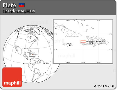 Blank Location Map of Flefe