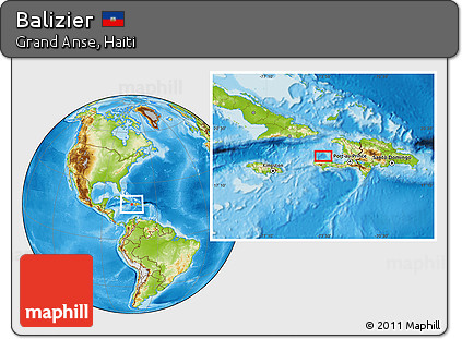 Physical Location Map of Balizier