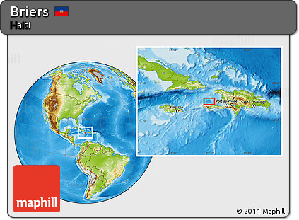 Physical Location Map of Briers