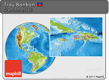 Physical Location Map of Trou Bonbon