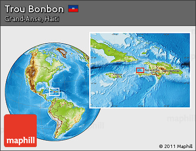 Physical Location Map of Trou Bonbon
