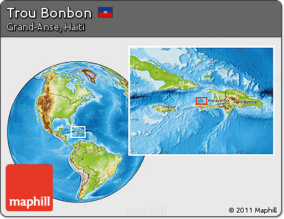 Physical Location Map of Trou Bonbon