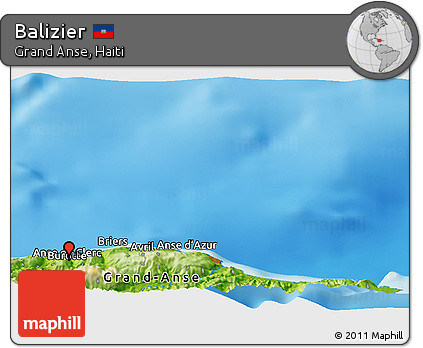 Physical Panoramic Map of Balizier