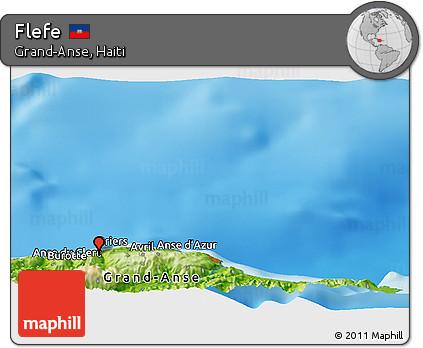 Physical Panoramic Map of Flefe