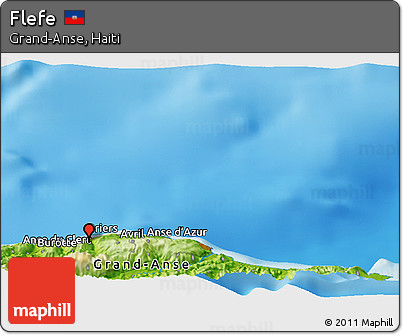 Physical Panoramic Map of Flefe