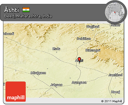 Physical Panoramic Map of Āshti