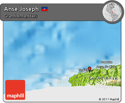 Physical 3D Map of Anse Joseph